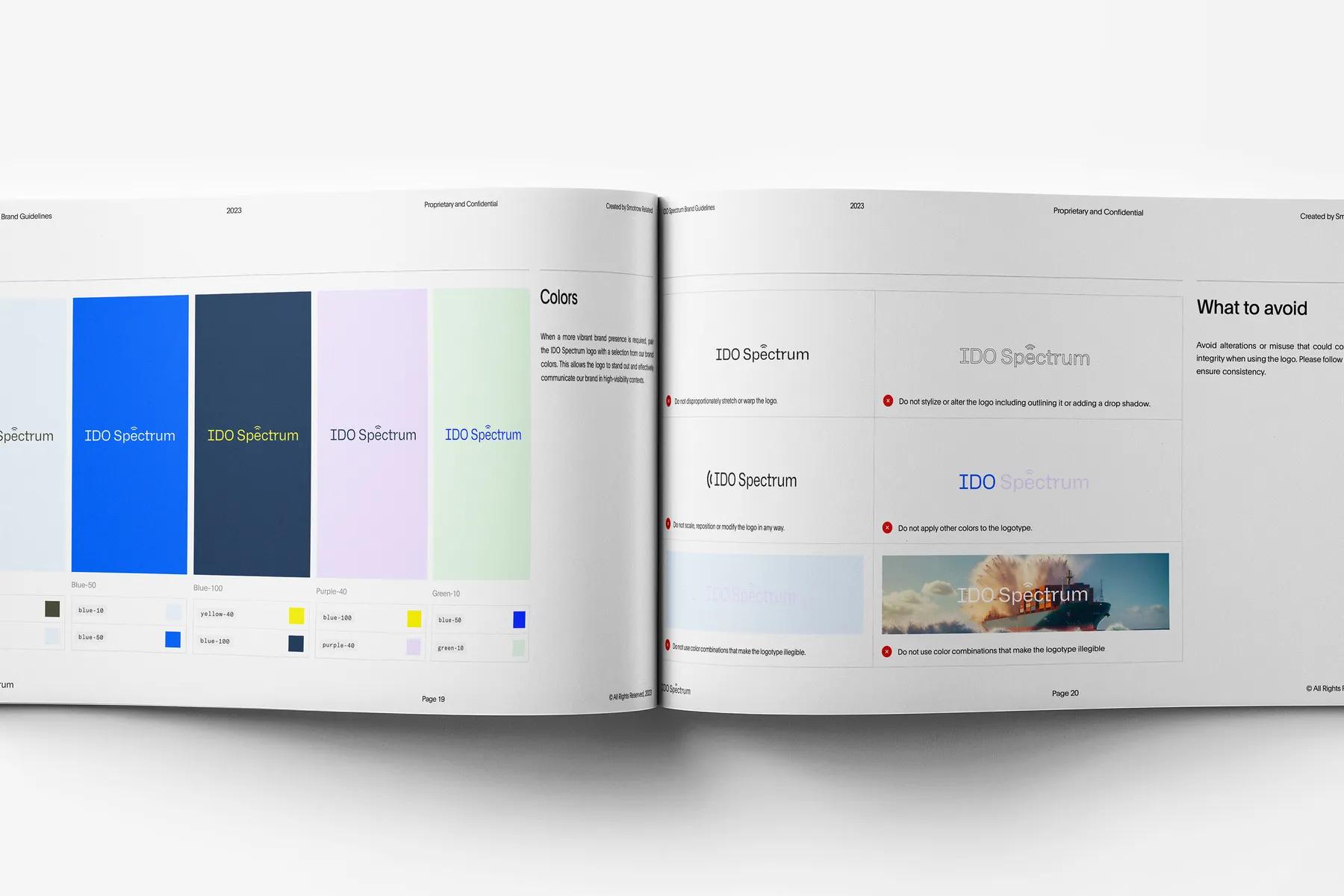 IDO Spectrum – Brand Style Guidelines Template for InDesign