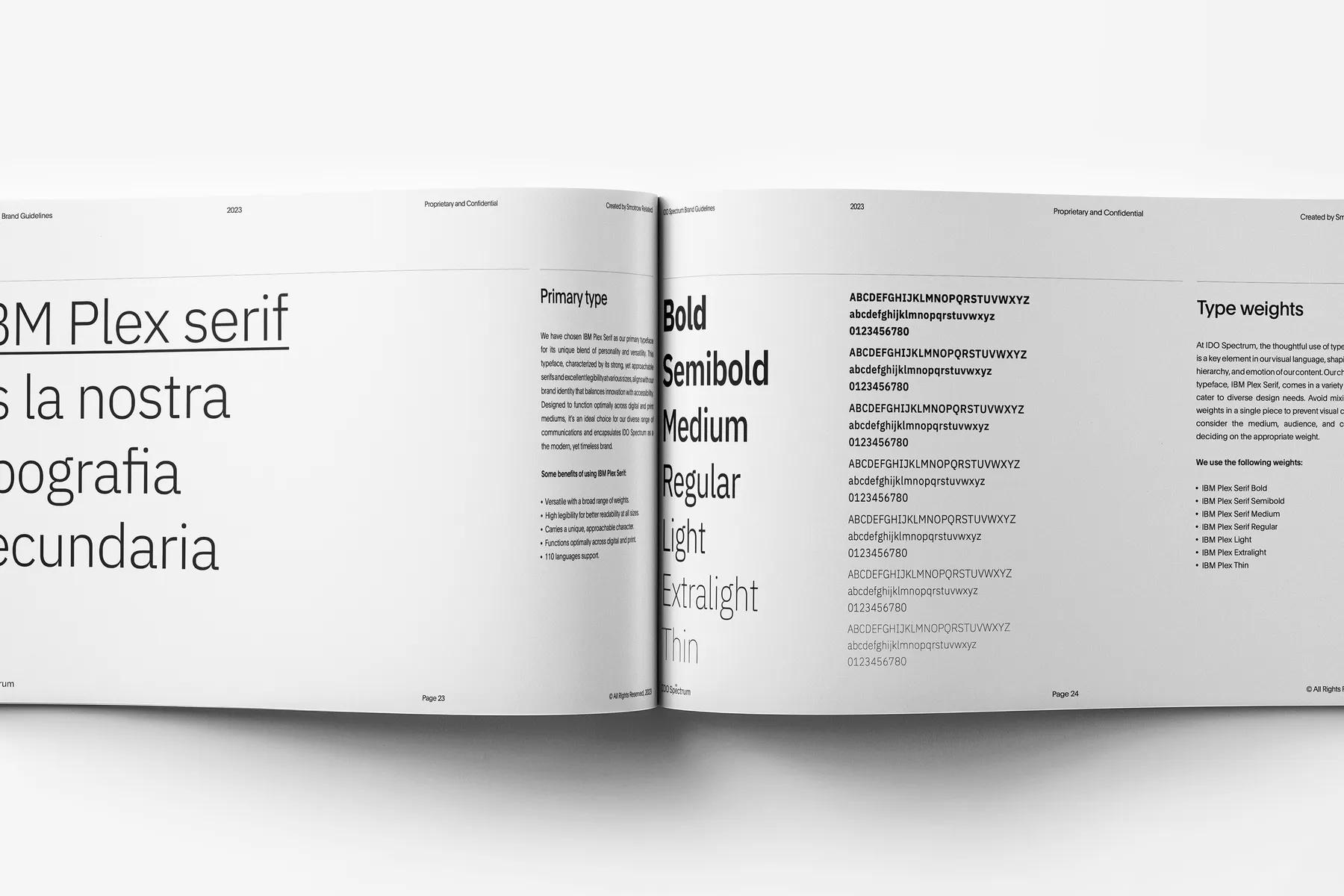 IDO Spectrum – Brand Style Guidelines Template for InDesign