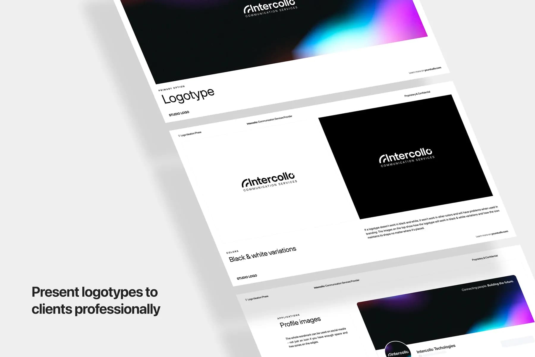 Logo Presentation Template for InDesign