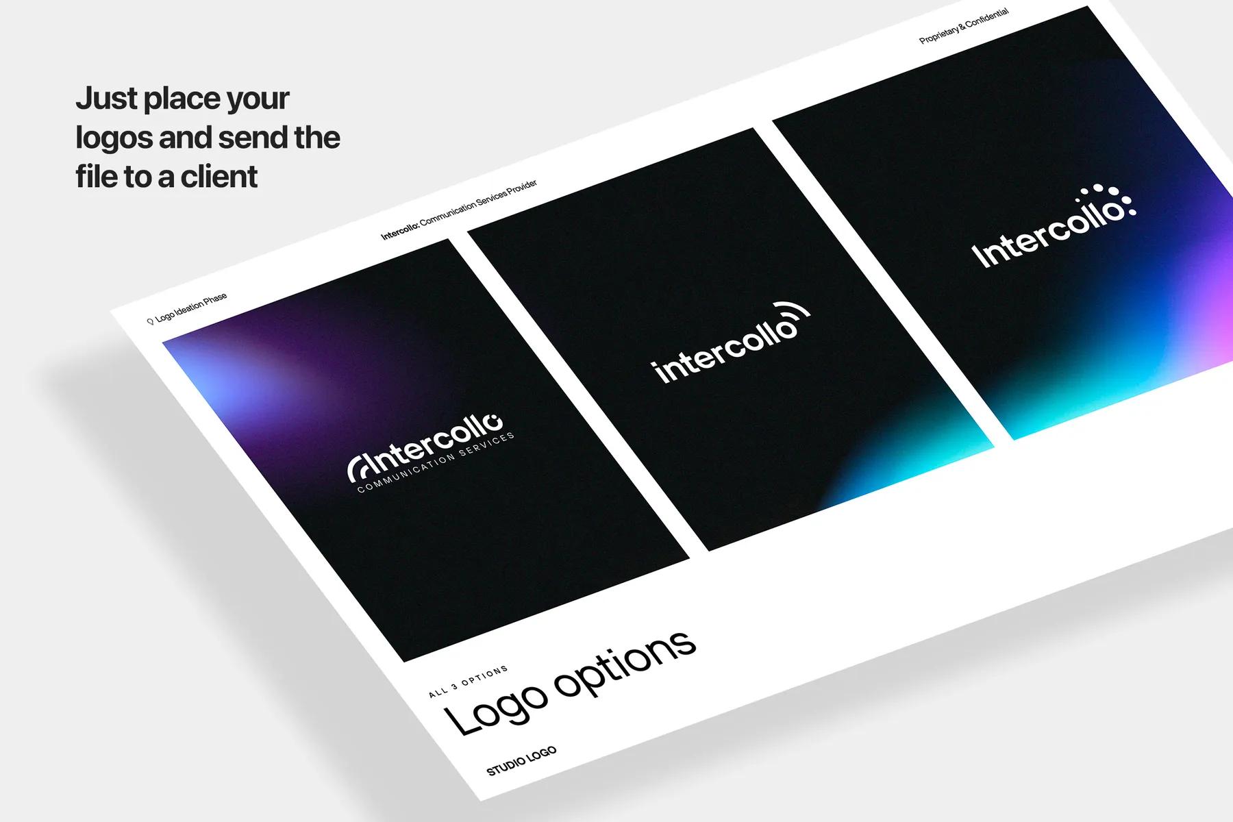 Logo Presentation Template for InDesign