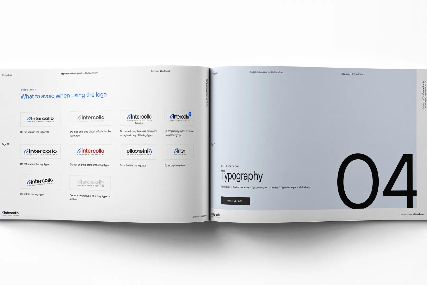 82-Page Brand Guidelines Template for InDesign