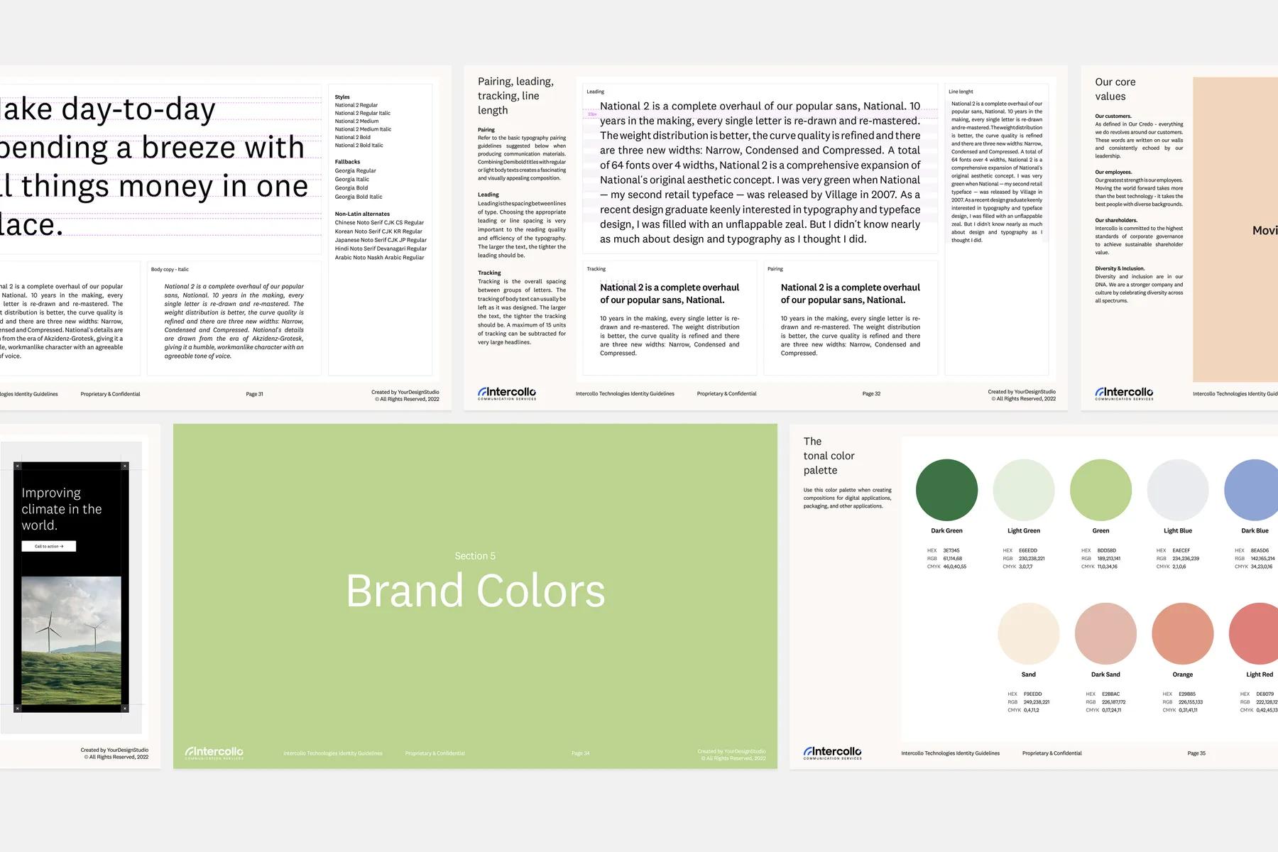 Brand Guidelines Template for InDesign