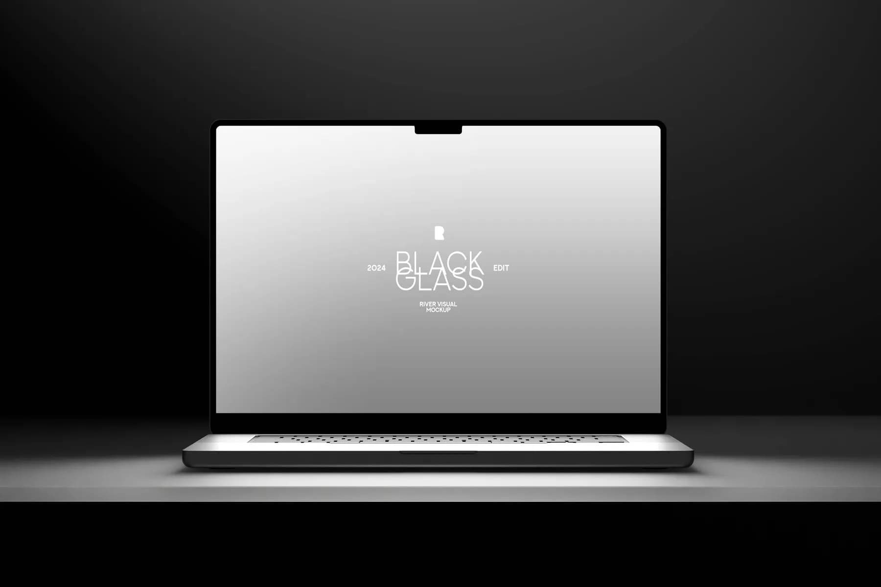 Device Mockup - Black Glass Series