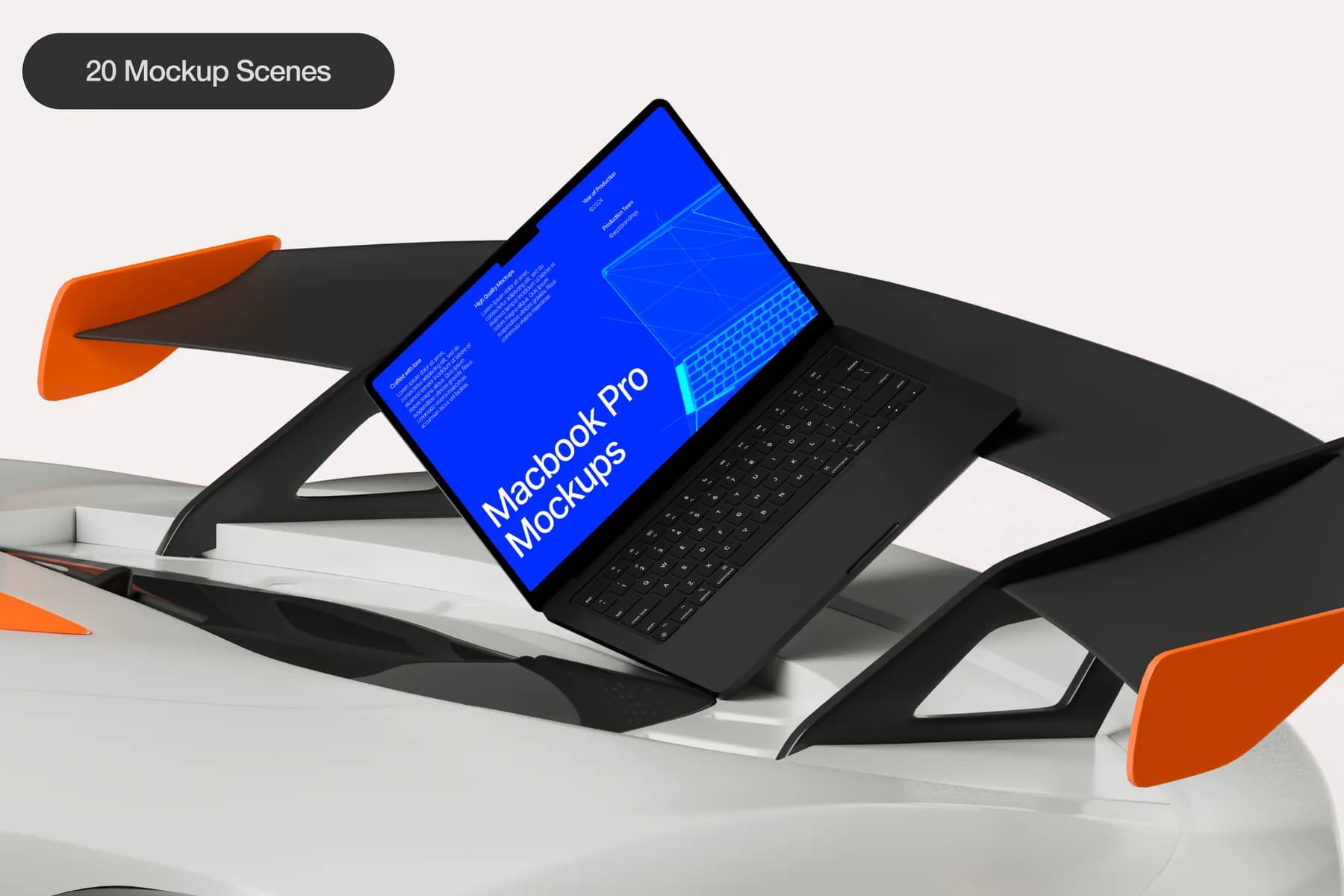 Macbook Pro Mockups (Automotive Edition)