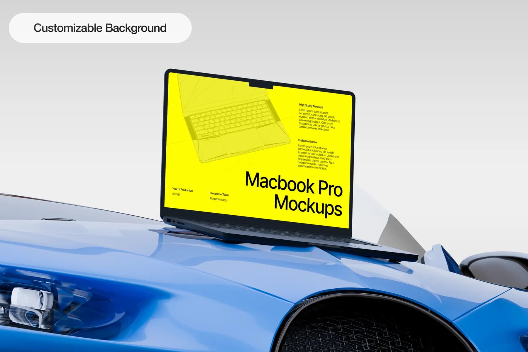 Macbook Pro Mockups (Automotive Edition)