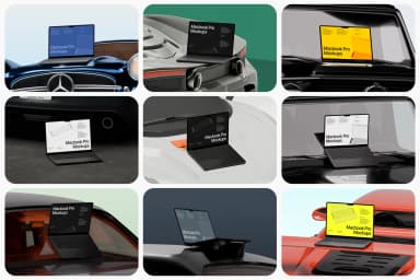 Macbook Pro Mockups (Automotive Edition)