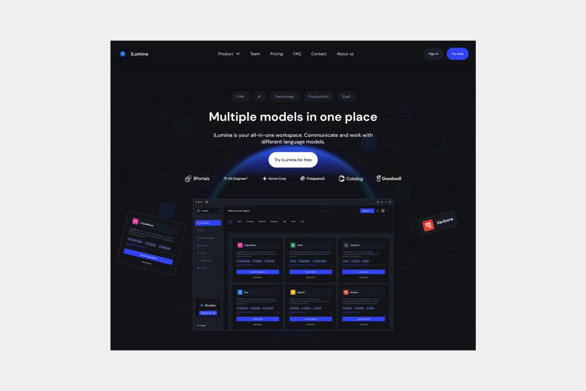 iLumina - SaaS website template for Framer.