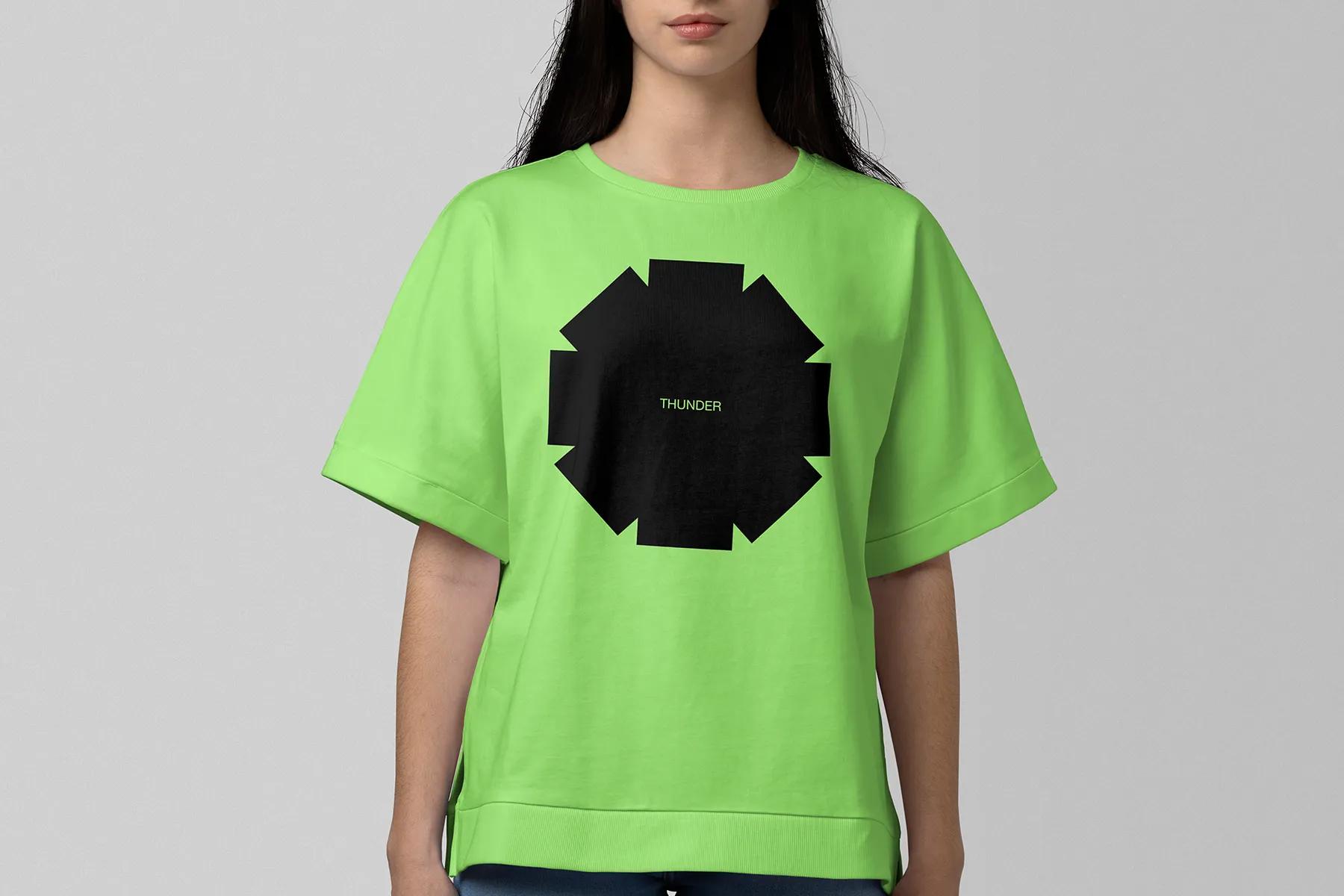 Women's T-shirt Front Mockup 