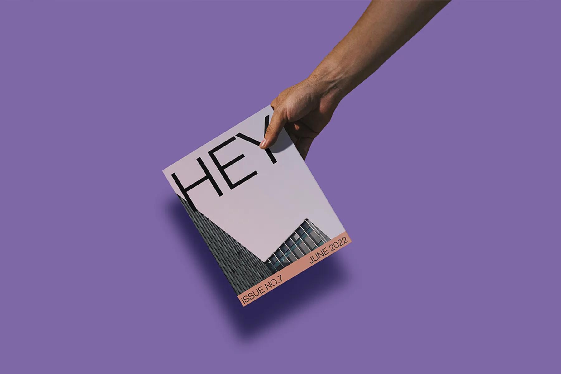 Holding a Magazine Mockup