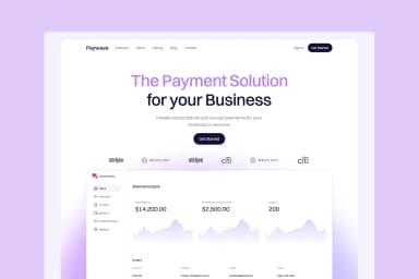 Paywave - Multipage Framer Website Template