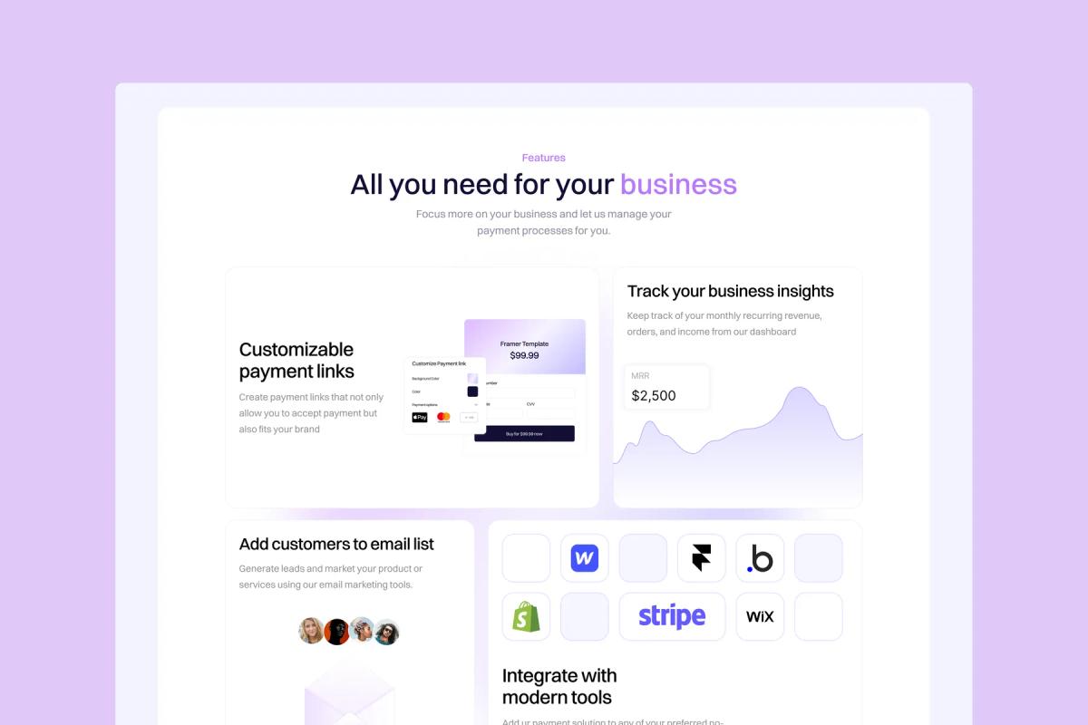 Paywave - Multipage Framer Website Template