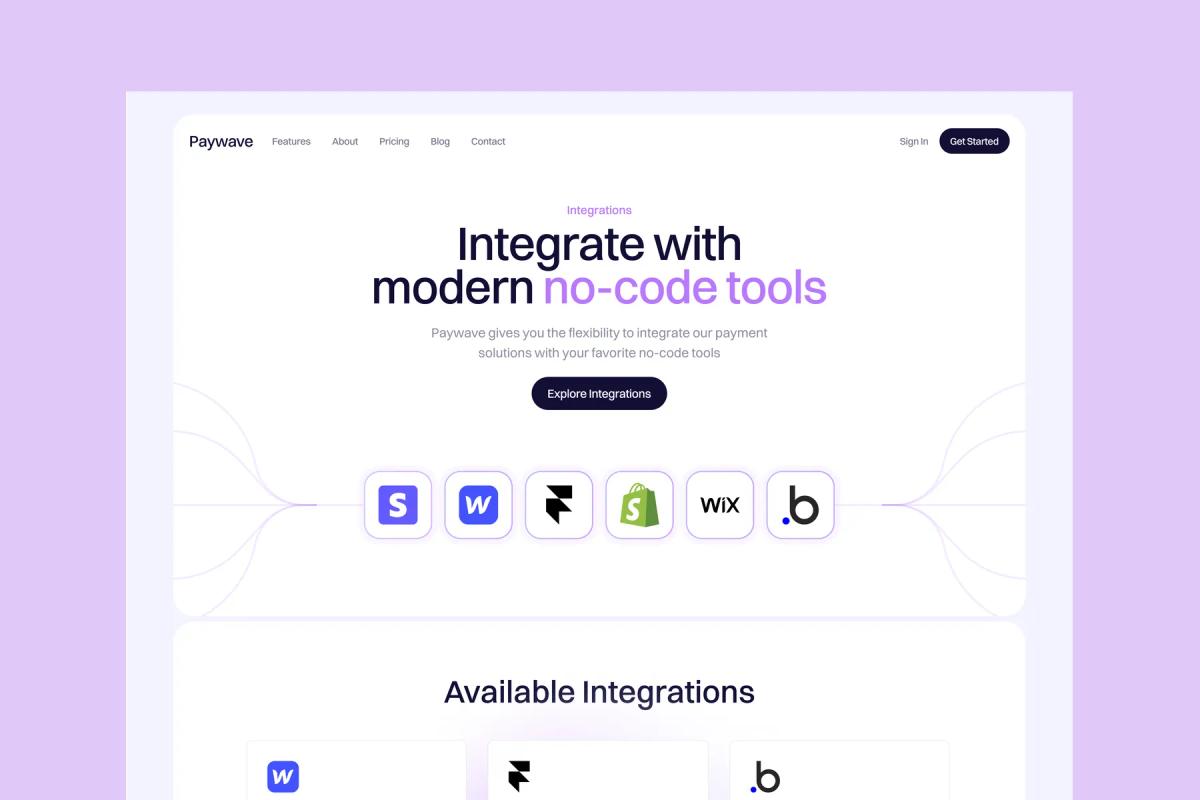 Paywave - Multipage Framer Website Template