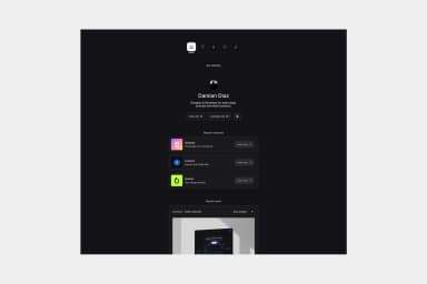 Diaz - Personal website template for Framer.