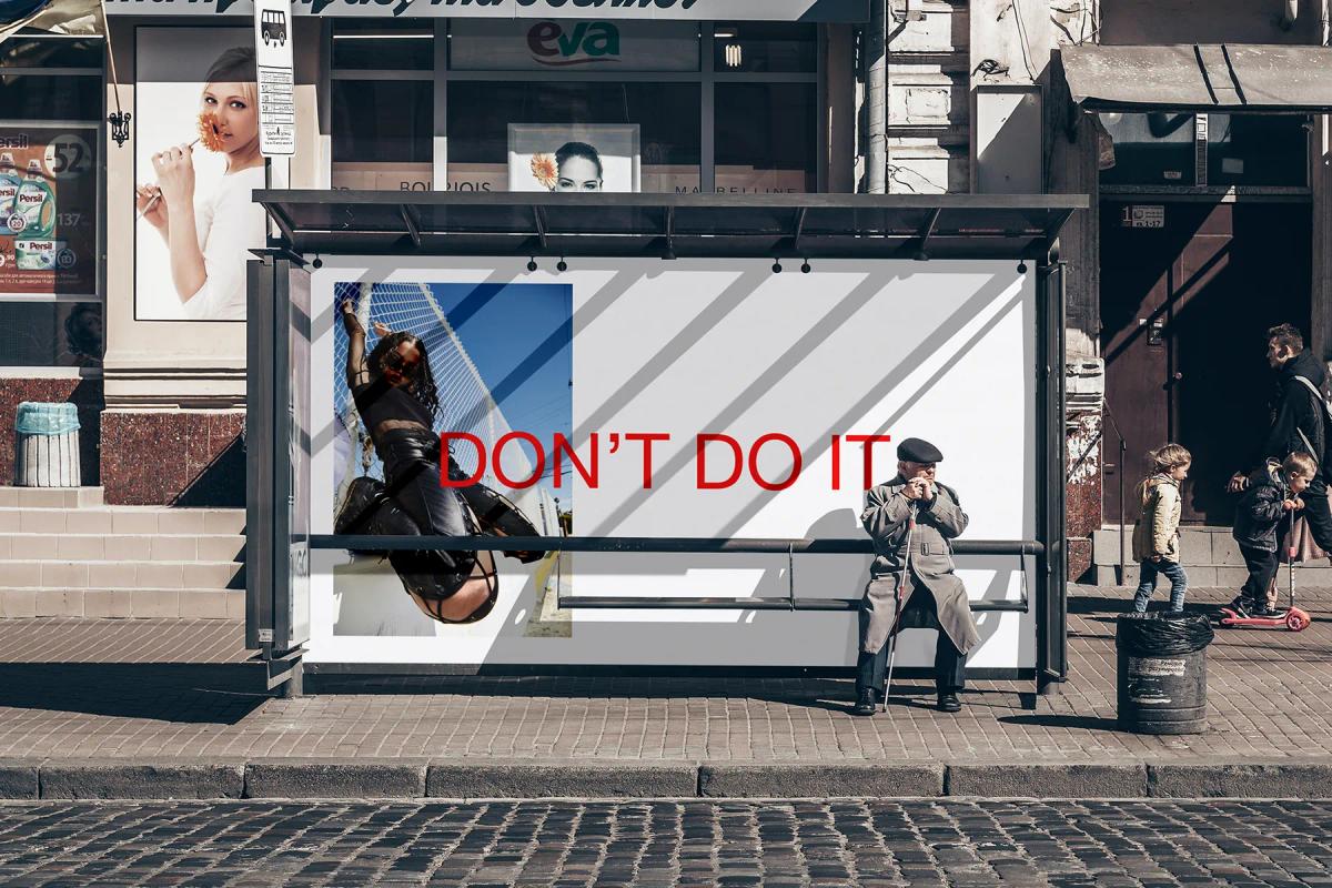 Bus Station Billboard Mockup