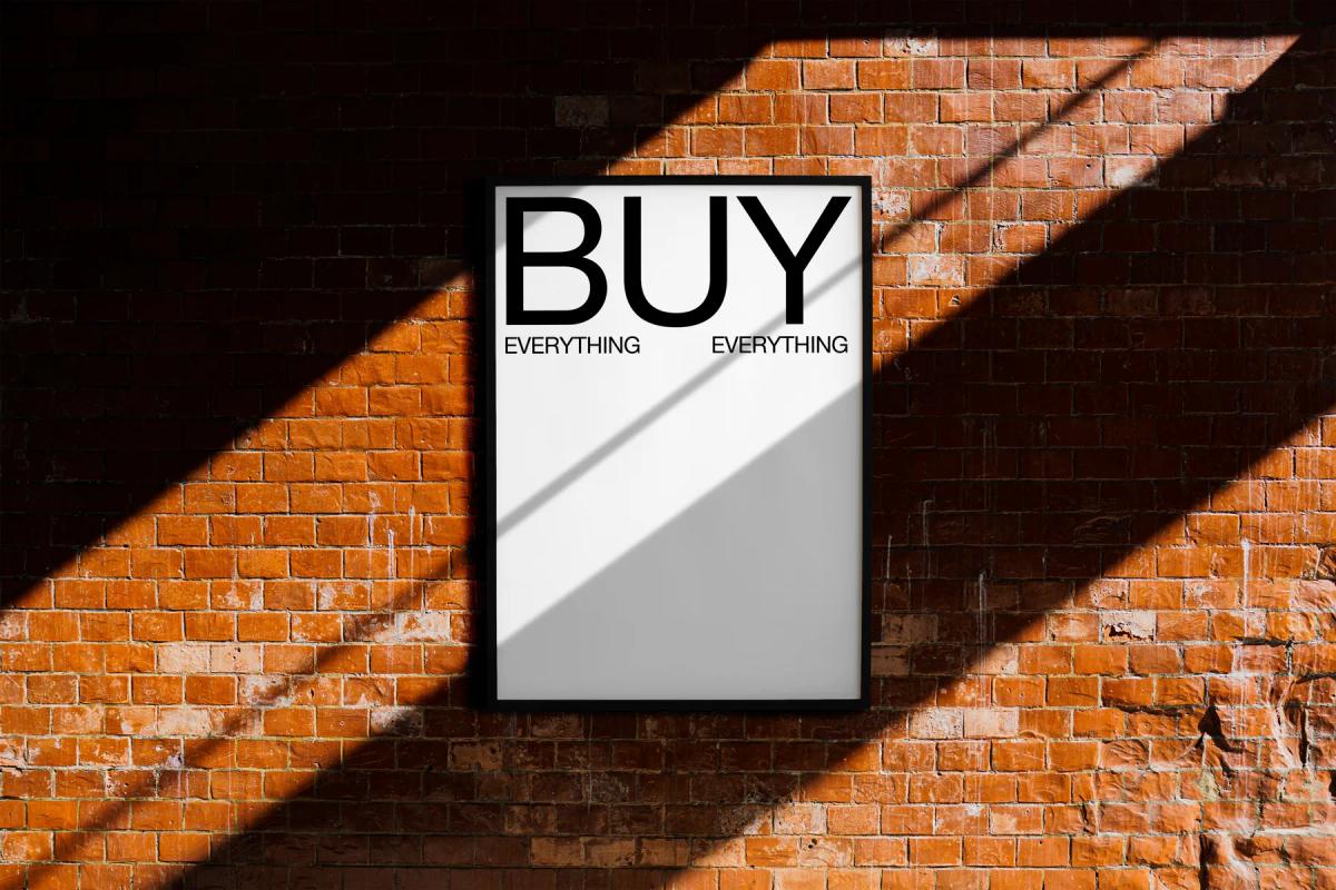 Brick Wall Poster Mockup