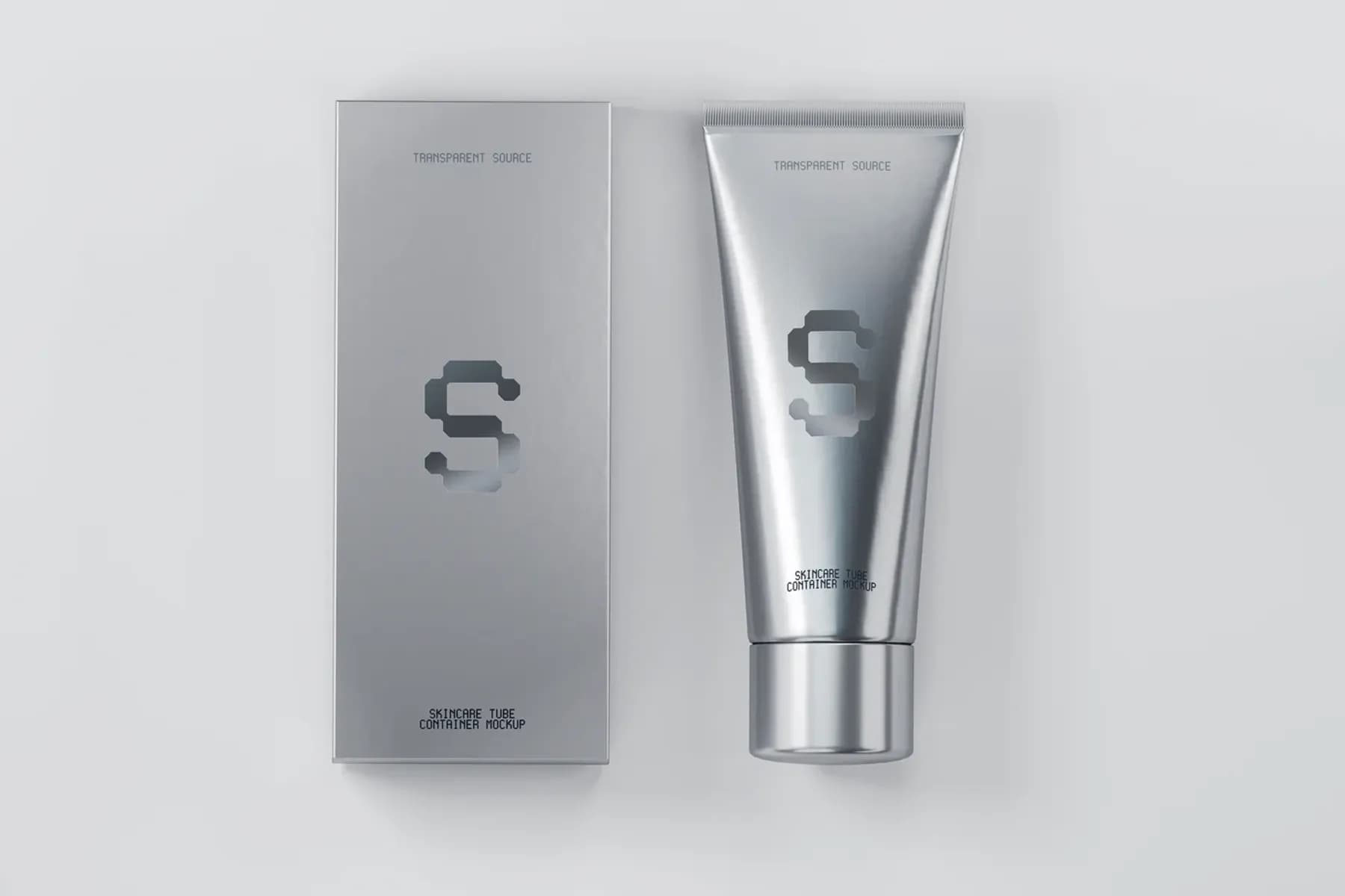 Skincare Tube Container Mockup