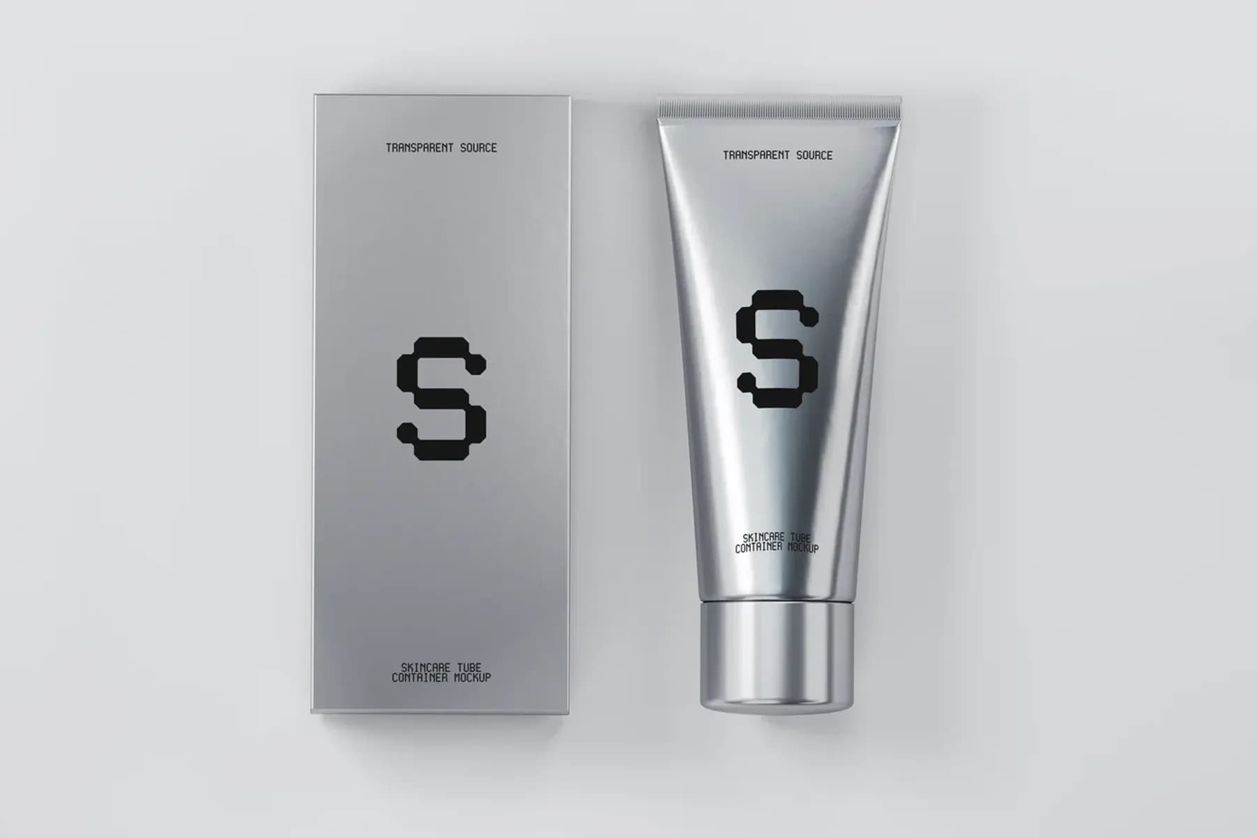 Skincare Tube Container Mockup