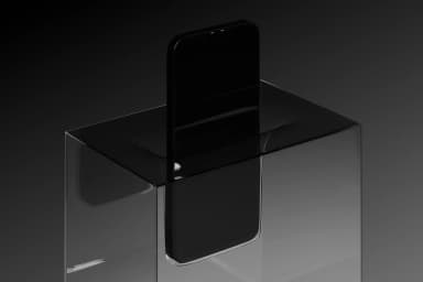 iPhone Glass Stand Mockup