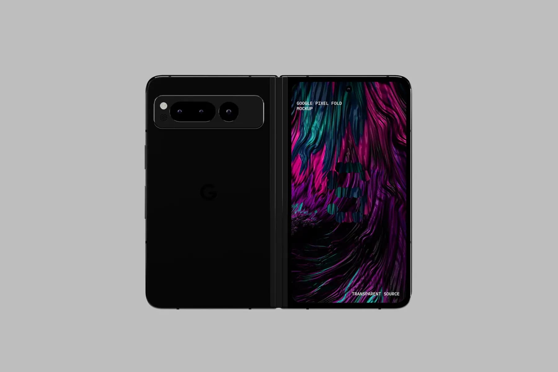 Google Pixel Fold Mockup Back