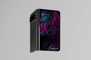 Google Pixel Fold Mockup Folded
