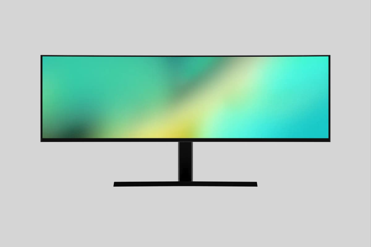 49-inch Screen Monitor Mockup