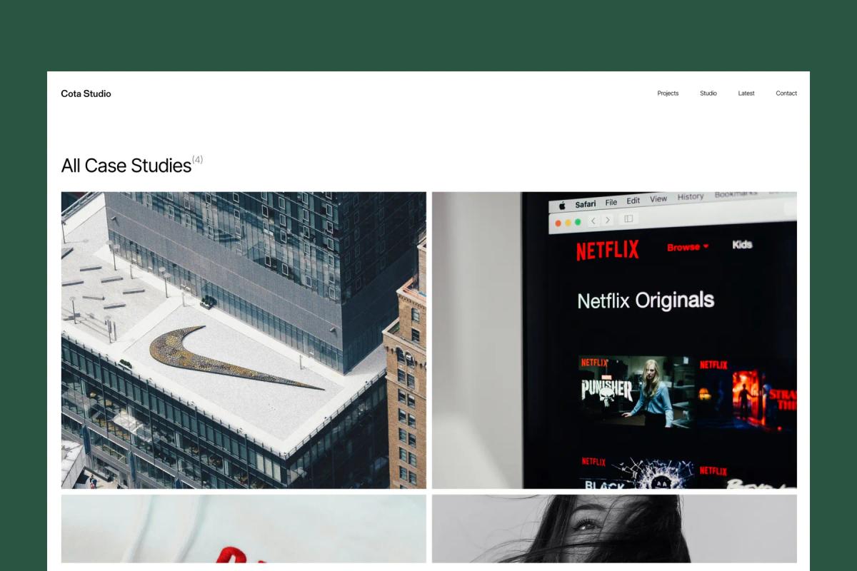 CotaStudio — Creative Framer Portfolio