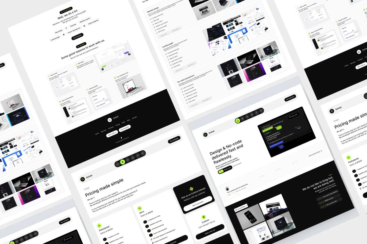 SixFold - design agency template