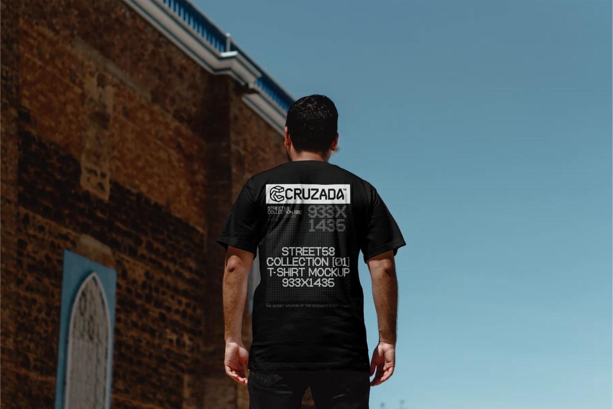 Back T-Shirt Mockup