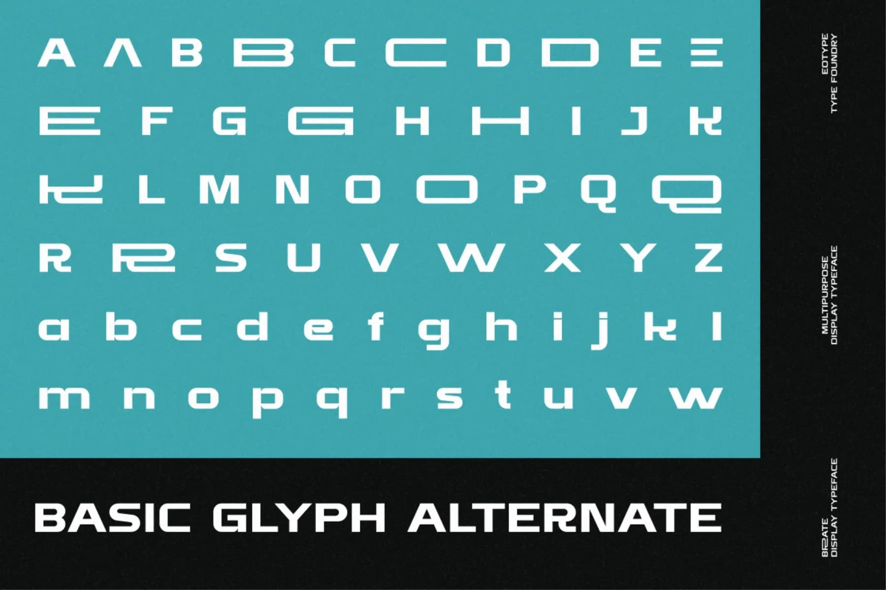 Brate Modern Grotesque Typeface
