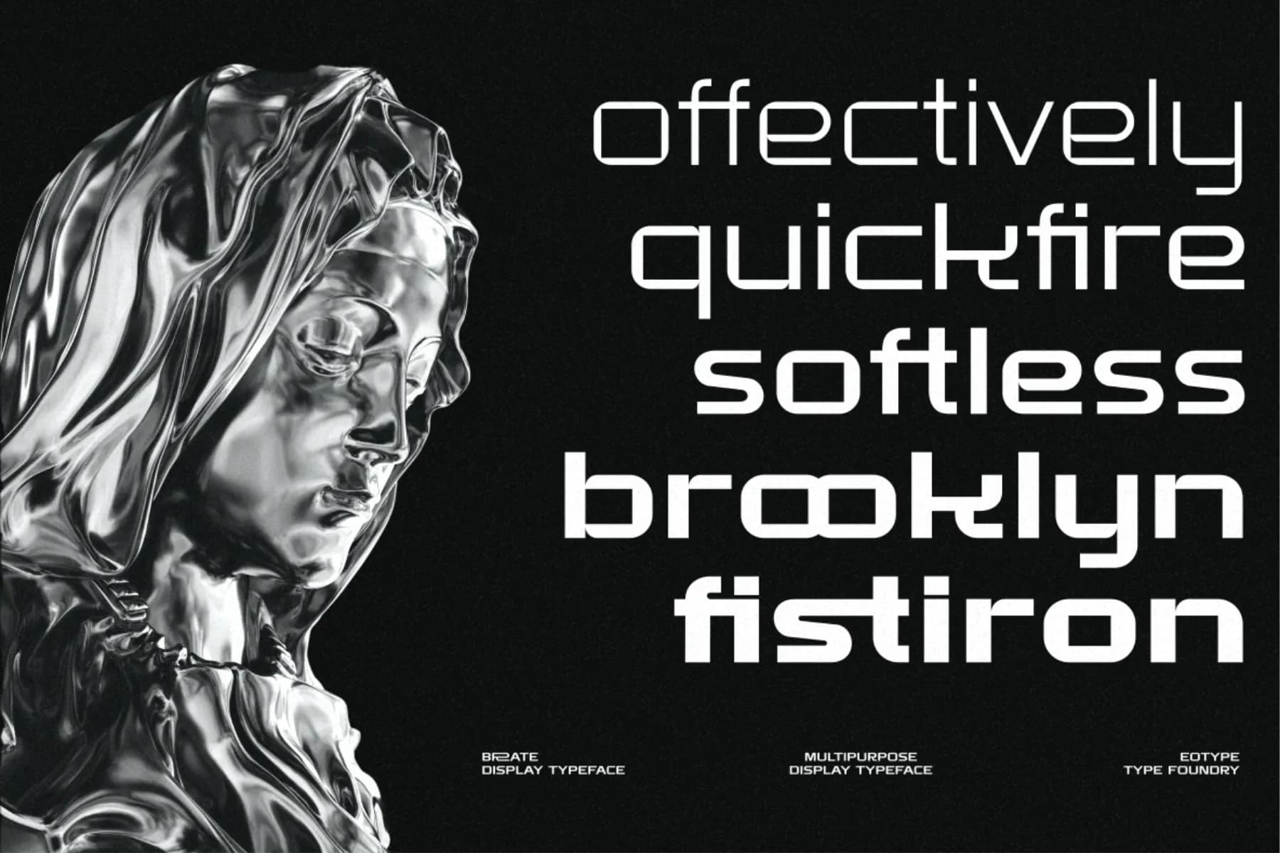 Brate Modern Grotesque Typeface