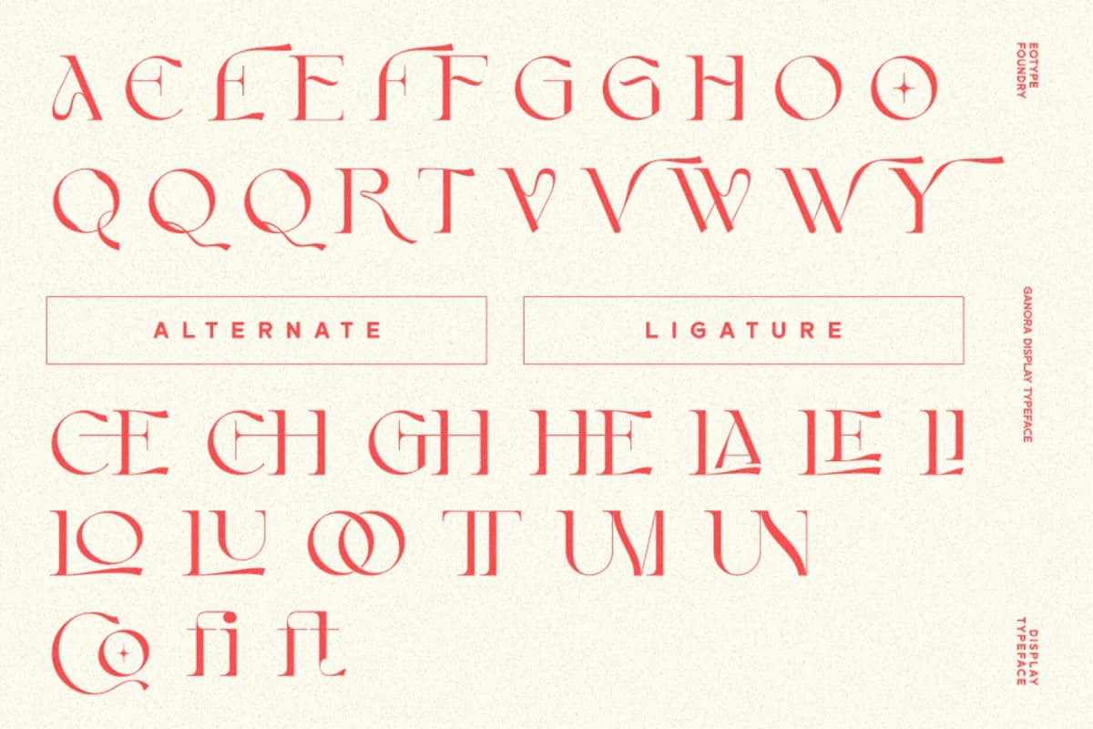 Ganora Decorative Font
