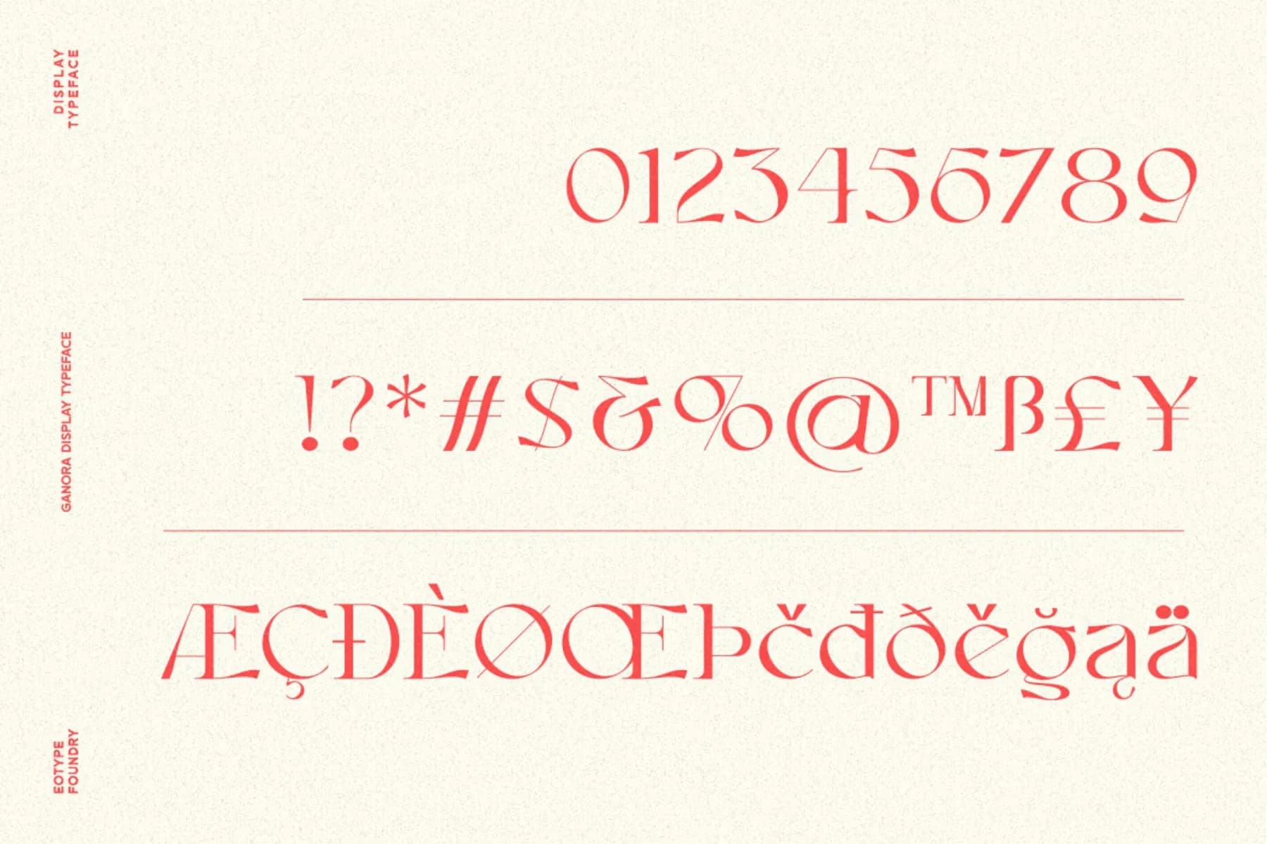 Ganora Decorative Font