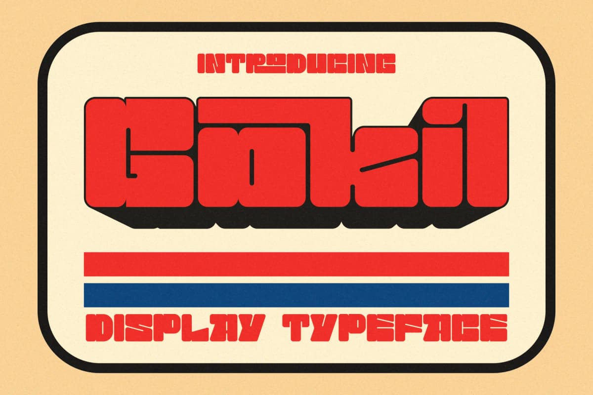 Gokil Display Typeface