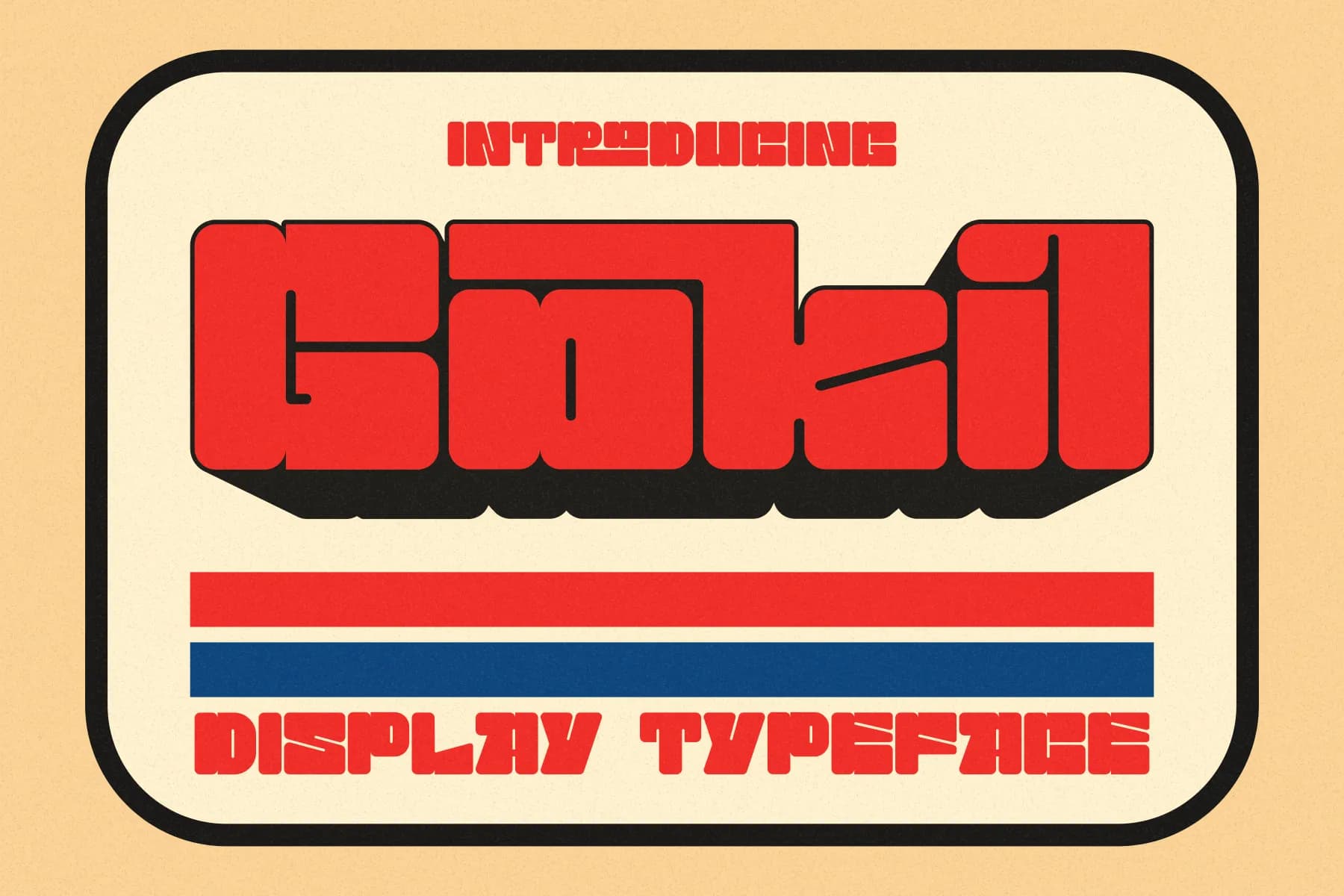 Gokil Display Typeface