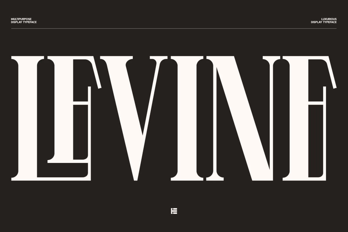 Levine Display Font