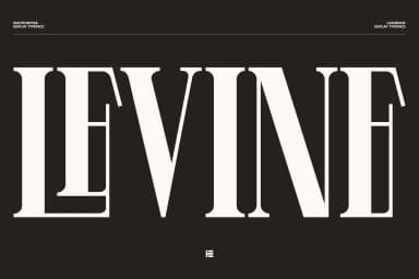 Levine Display Font