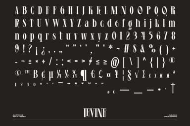 Levine Display Font