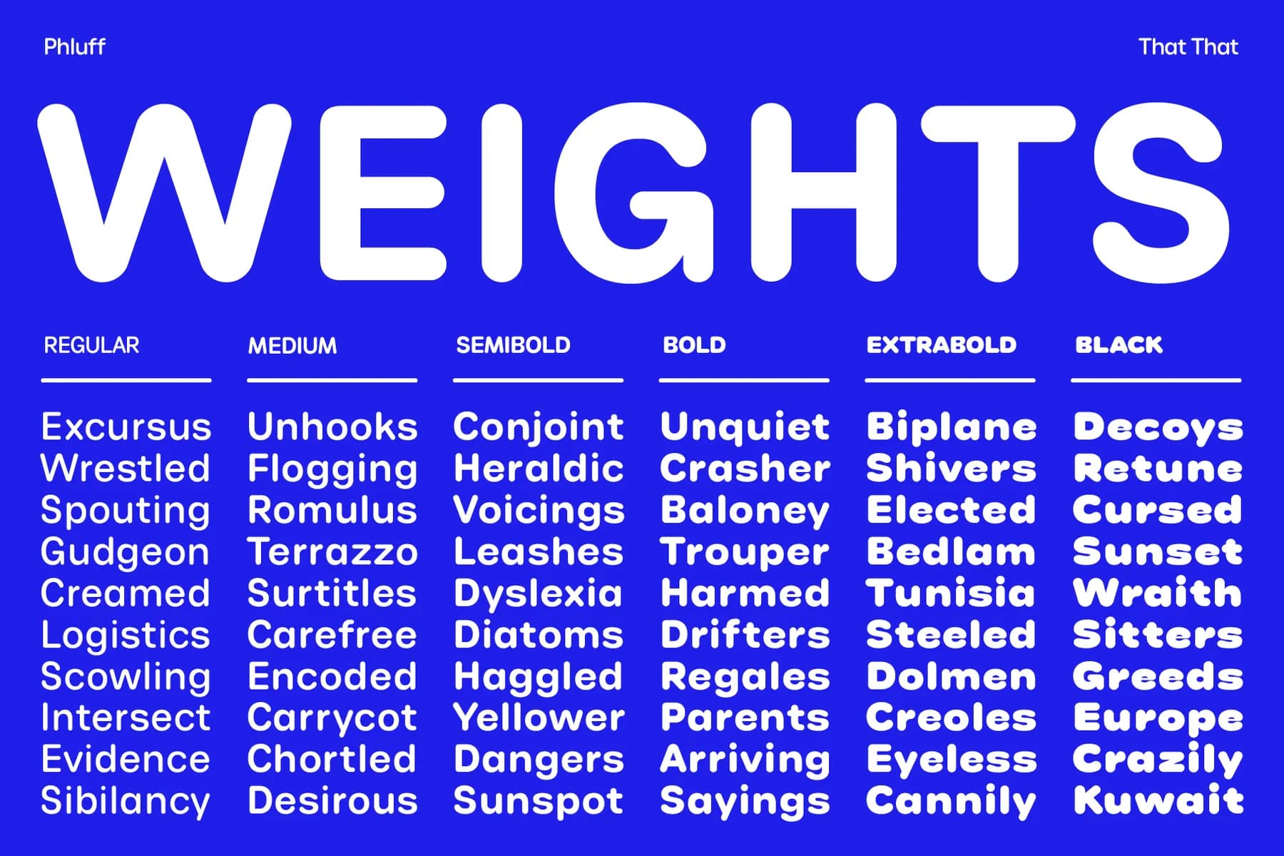 Phluff Round Variable Font Family