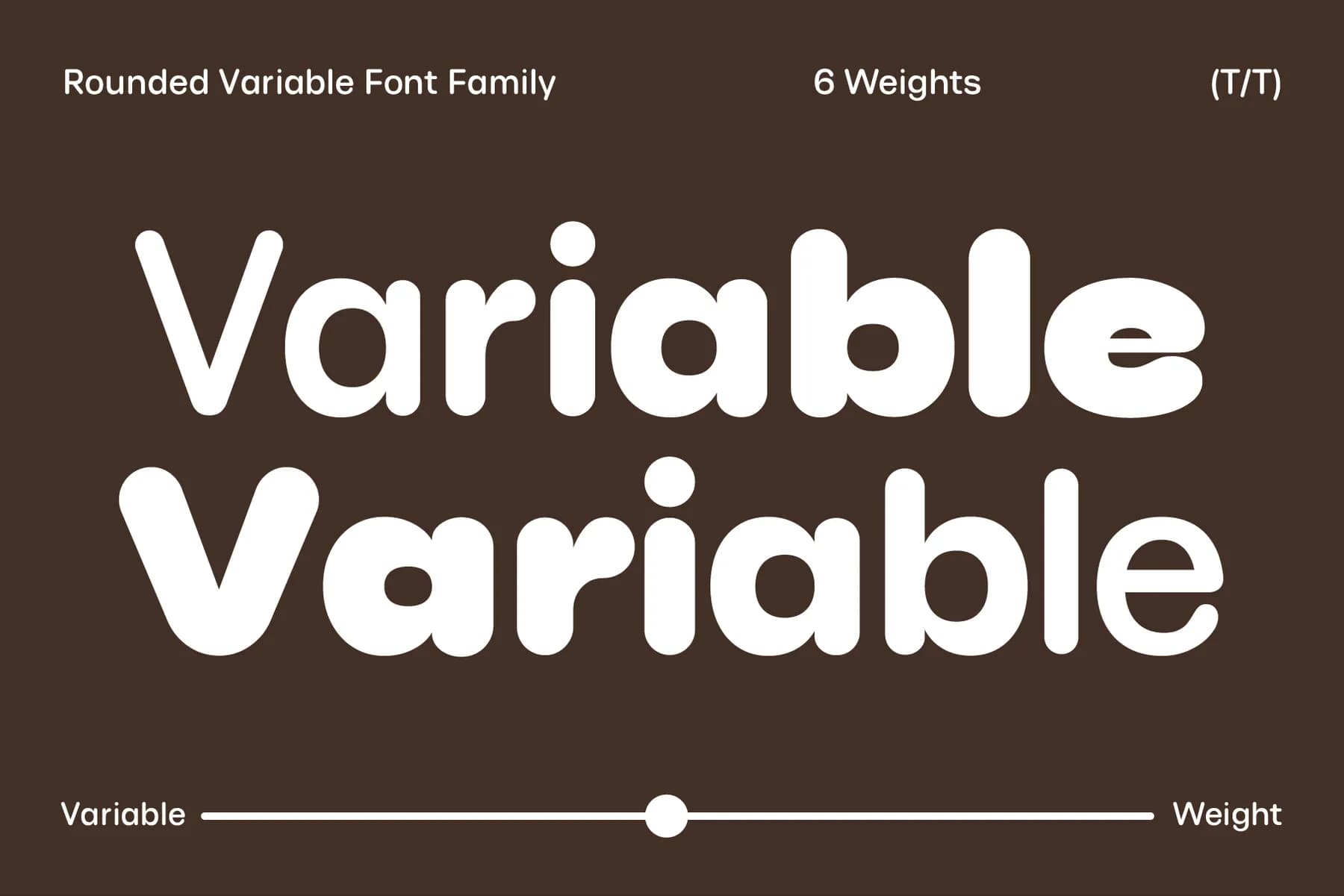 Phluff Round Variable Font Family