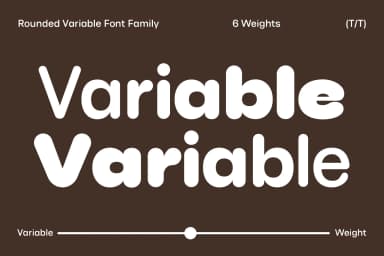 Phluff Round Variable Font Family