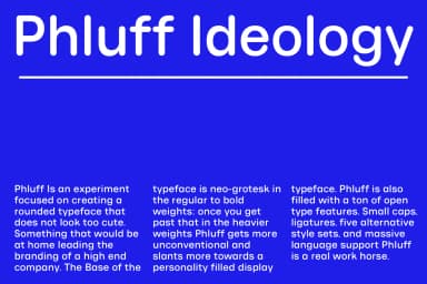 Phluff Round Variable Font Family