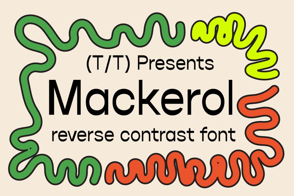 Mackerel Reverse Contrast Font