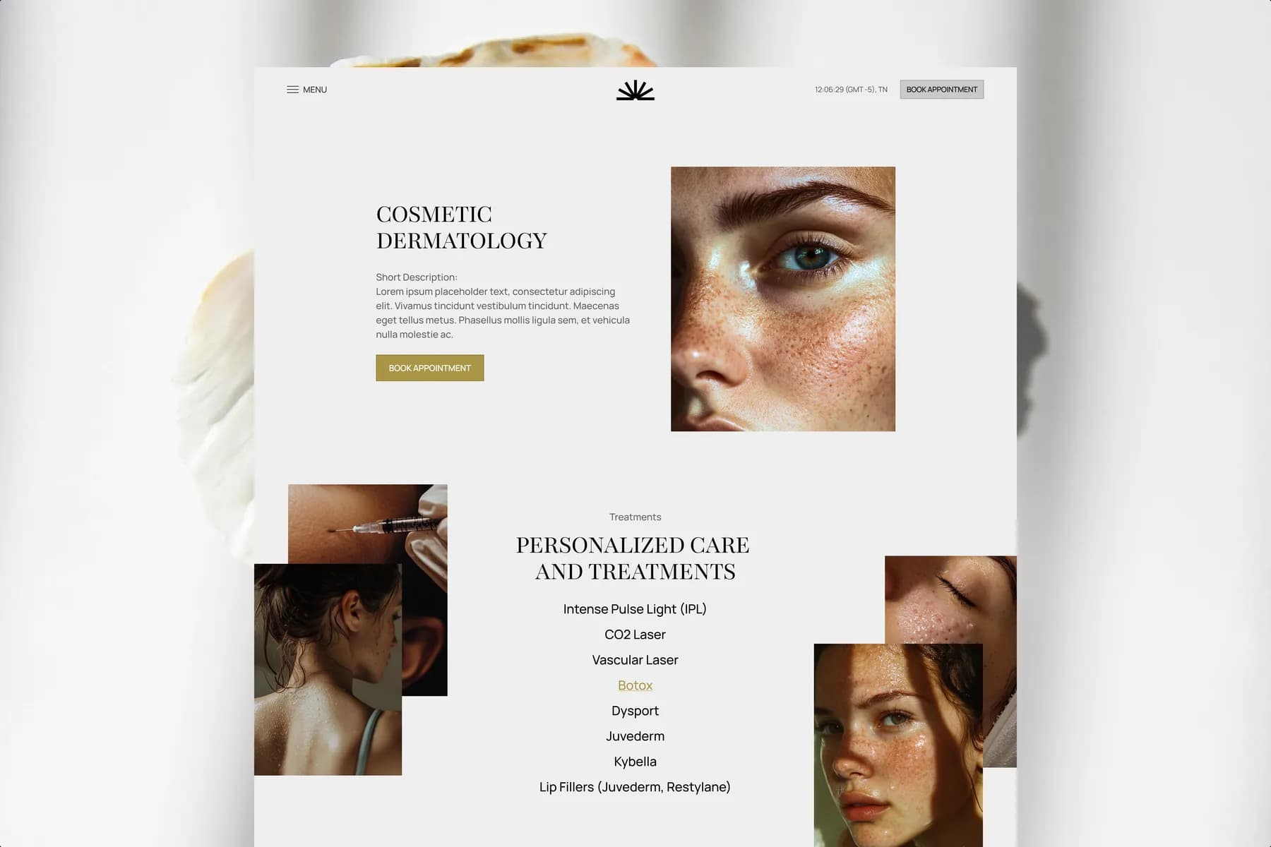 Veriskin -  Cosmetic and dermatology website