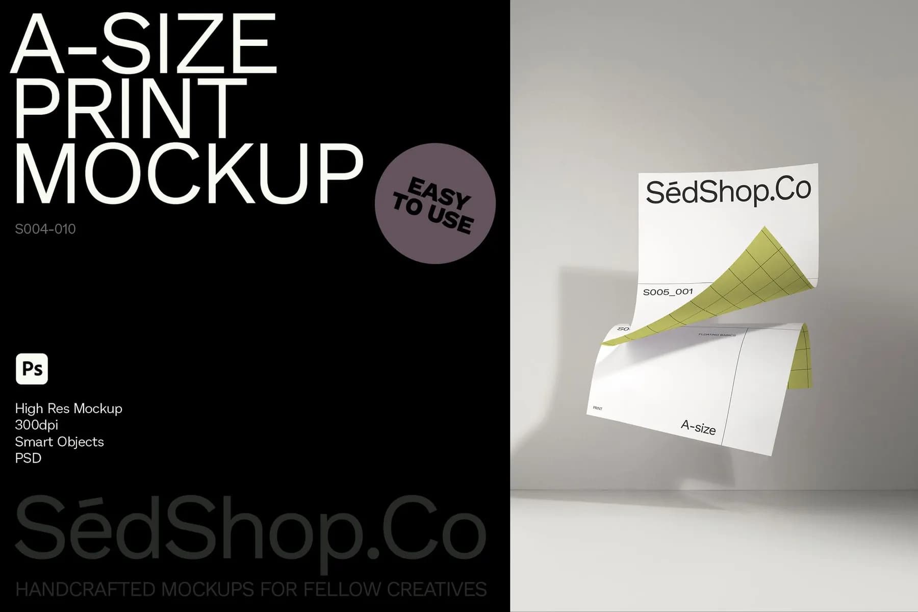 A-Size Print Mockup S005-001