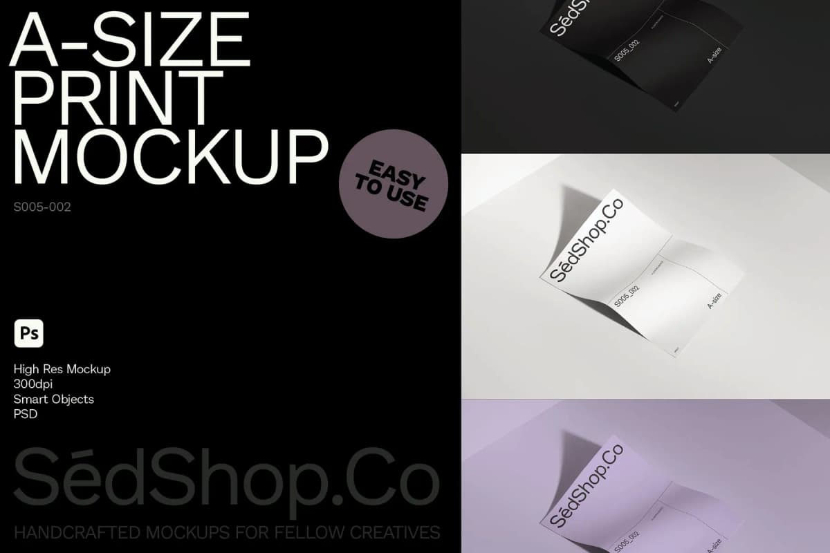A-Size Print Mockup S005-002