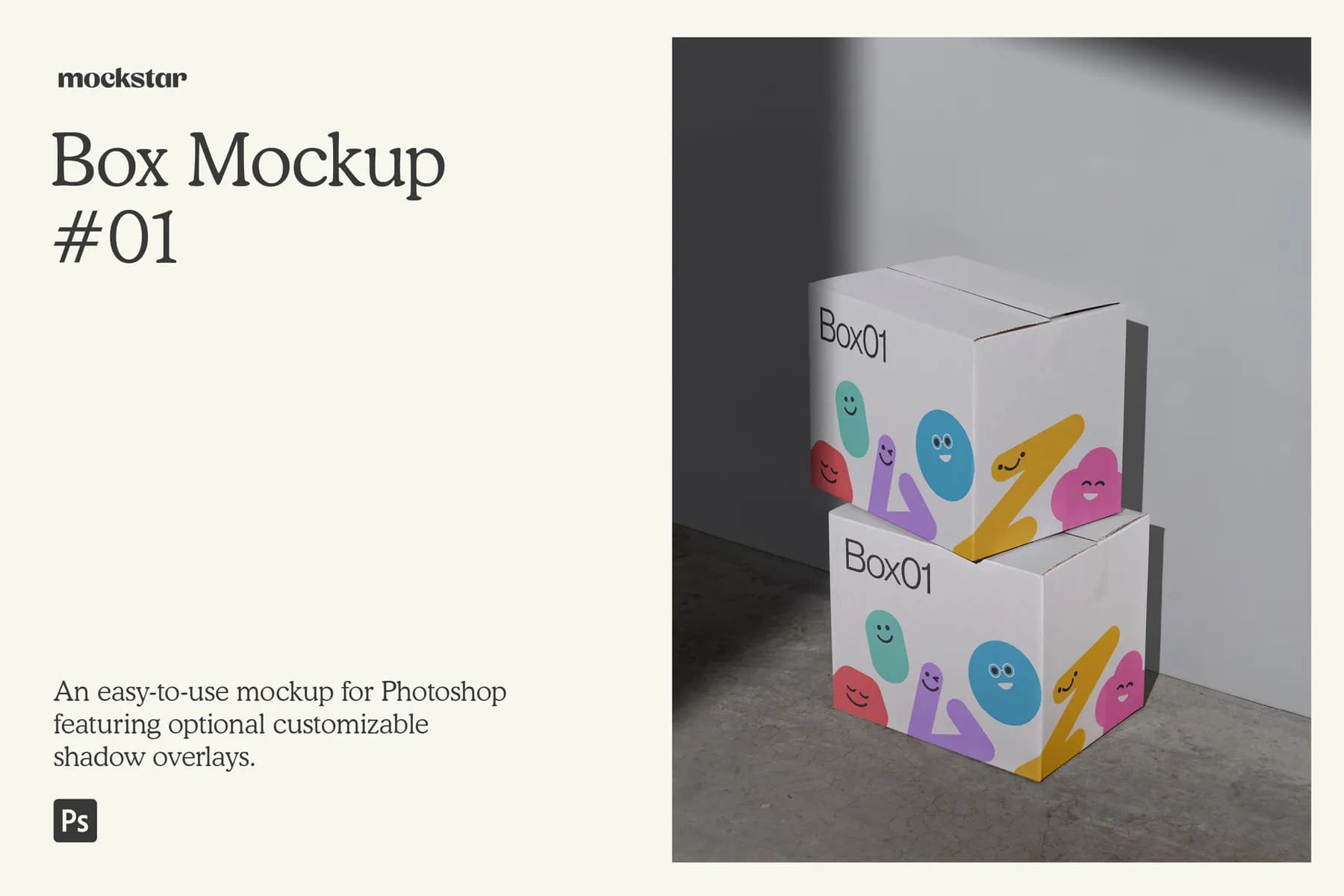 Shipping Box 01 Mockup