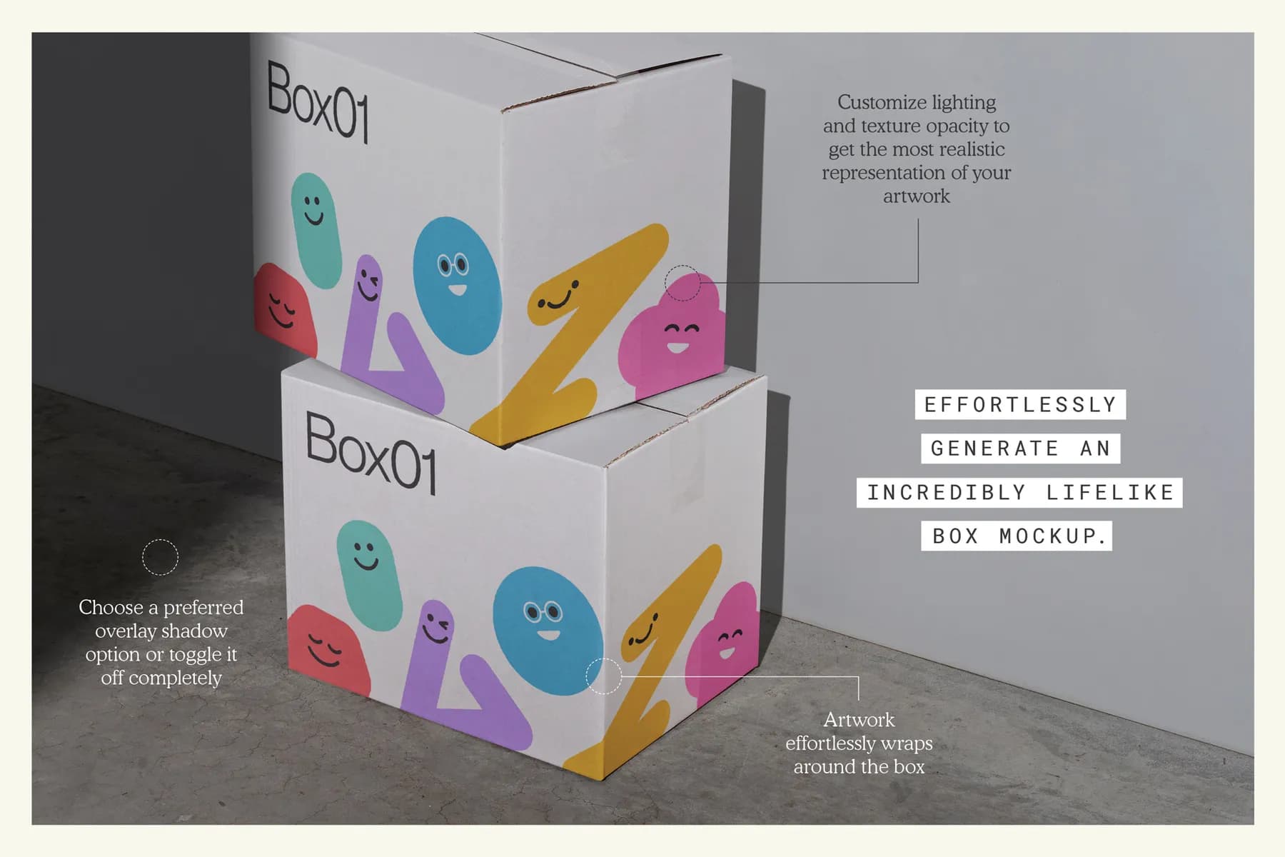 Shipping Box 01 Mockup