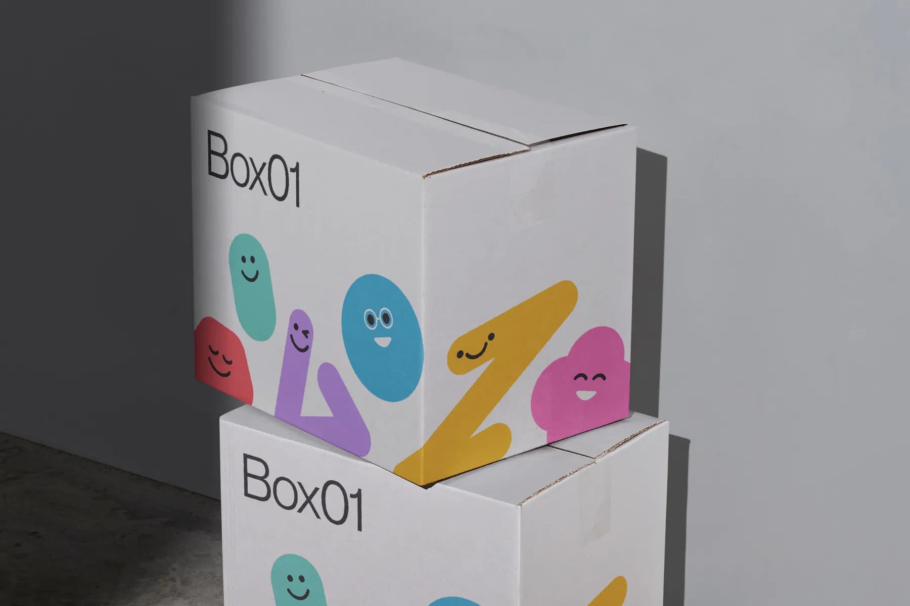 Shipping Box 01 Mockup