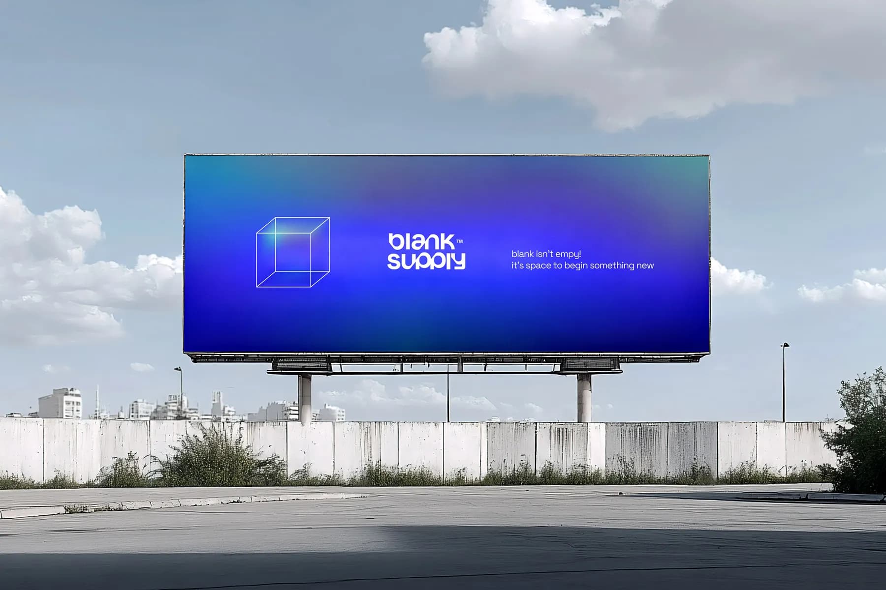 Outdoor Billboard Mockup [Blank001]