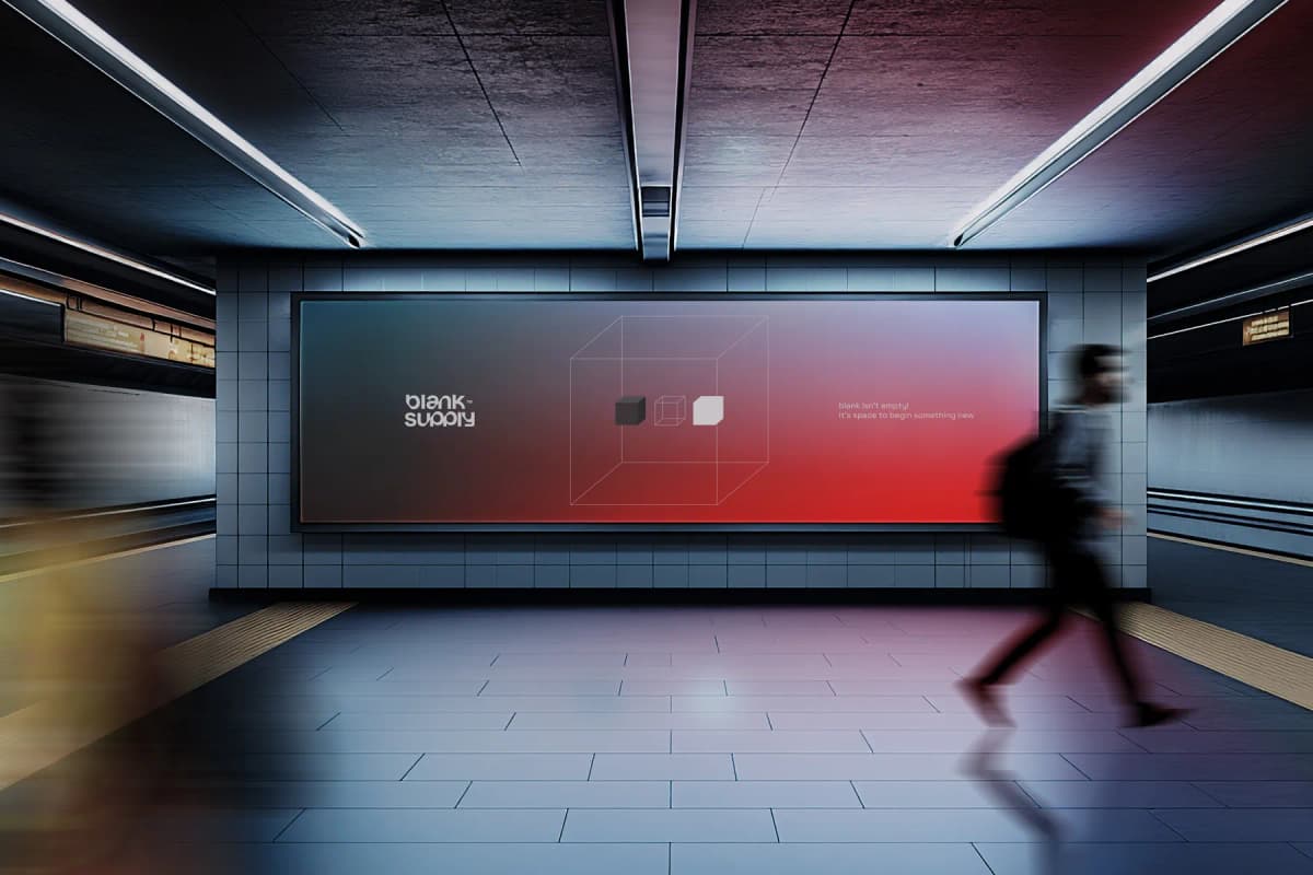 Subway Screen Mockup [Blank001]